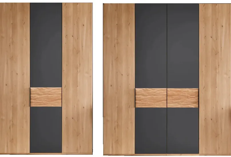 New Cadiz Kleiderschrank eiche Drehtürenschränke