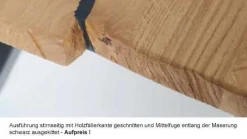 Carbonara Baumkantentisch eiche Esstische|Esstische
