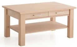 New CH130B Couchtisch mit Schublade Massivholz Couchtische