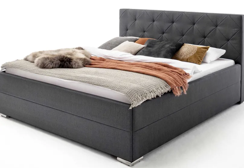 Online Chicago Polsterbett grau 180x200 Polsterbett