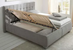 Discount Clarissa Polsterbett mit Bettkasten 180x200 Polsterbett