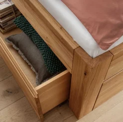 Discount Cleveland massiv Holz Bett 140x200 Massivholzbett