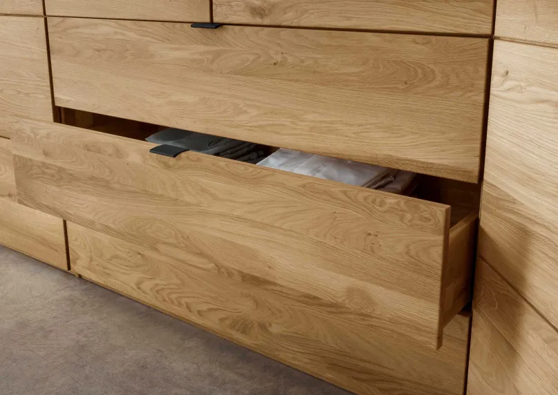 Outlet Colorado Holz-Kleiderschrank mit Schubladen Drehtürenschränke