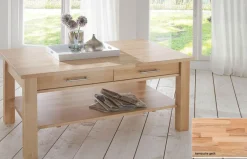 Sale Couchtisch buche mit Schubladen Couchtische