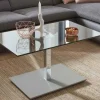 Online 2598 Couchtisch Glas Metall höhenverstellbar Couchtische