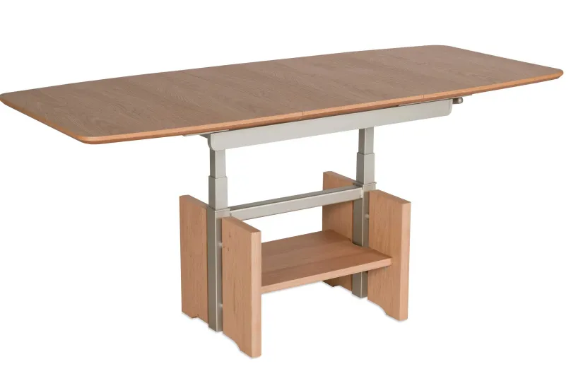 New 2324 Couchtisch höhenverstellbar kernbuche Couchtische|Esstische