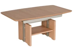 New 2324 Couchtisch höhenverstellbar kernbuche Couchtische|Esstische