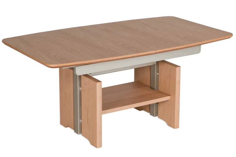 New 2324 Couchtisch höhenverstellbar kernbuche Couchtische|Esstische