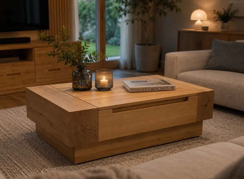 Clearance Couchtisch Holz mit Stauraum Couchtische