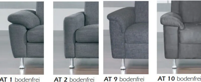 Discount Davina Sofa mit Recamiere Ecksofas