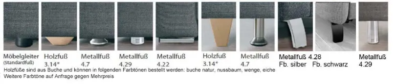 Discount Davina Sofa mit Recamiere Ecksofas