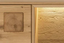 Clearance Davos Vitrinenschrank wildeiche massiv Vitrinen|Vitrinenschränke