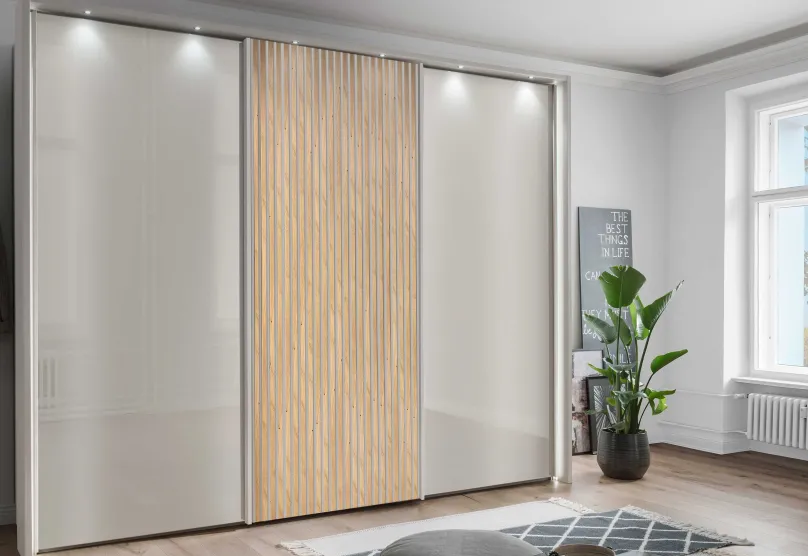 Clearance Denver Schwebetürschrank Glas Schwebebetürenschränke