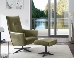New Dex Sessel mit Hocker Sessel
