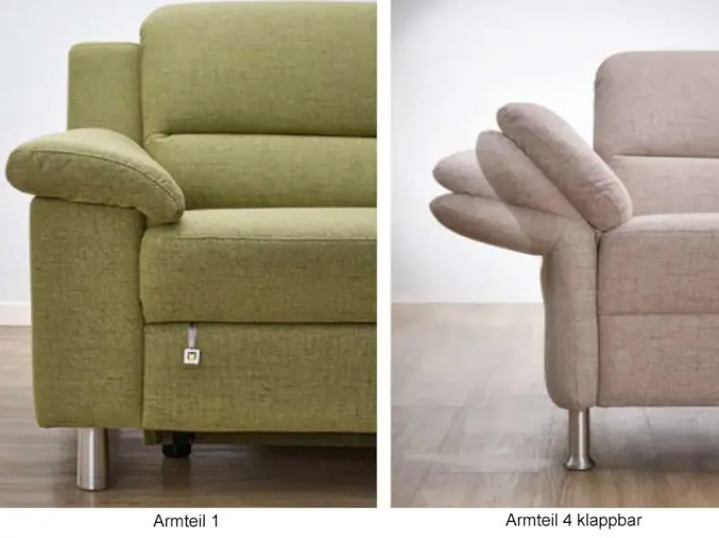 Dietsch Denja Polsterecke mit Schlaffunktion optional individuell Ecksofas