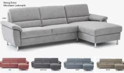 Online Dietsch Onyx Schlafsofa mit Ottomane in vielen Farben Schlafsofa|Ecksofas