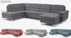 Hot Dietsch Onyx Wohnlandschaft wahlweise mit Schlaffunktion und Bettkasten Schlafsofa|Wohnlandschaft