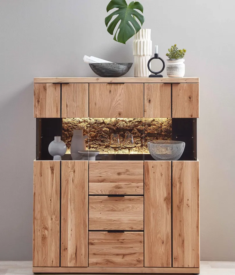 Clearance Donna Highboard wildeiche Highboards|Anrichten