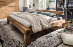Discount Eichenbalkenbett Massivholzbett