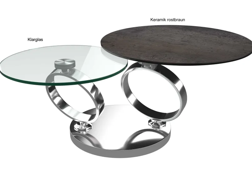 Eolia Couchtisch rund 2-teilig Couchtische