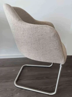 Clearance 2er Set Schwingsessel beige Schwingstühle|Stühle
