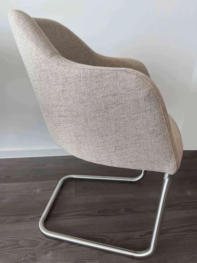 Clearance 2er Set Schwingsessel beige Schwingstühle|Stühle