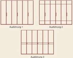 New Extenso Kleiderschrank mit Glastüren Drehtürenschränke
