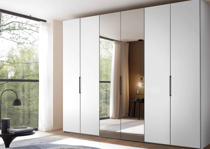 Outlet Extenso Kleiderschrank mit Spiegel Drehtürenschränke
