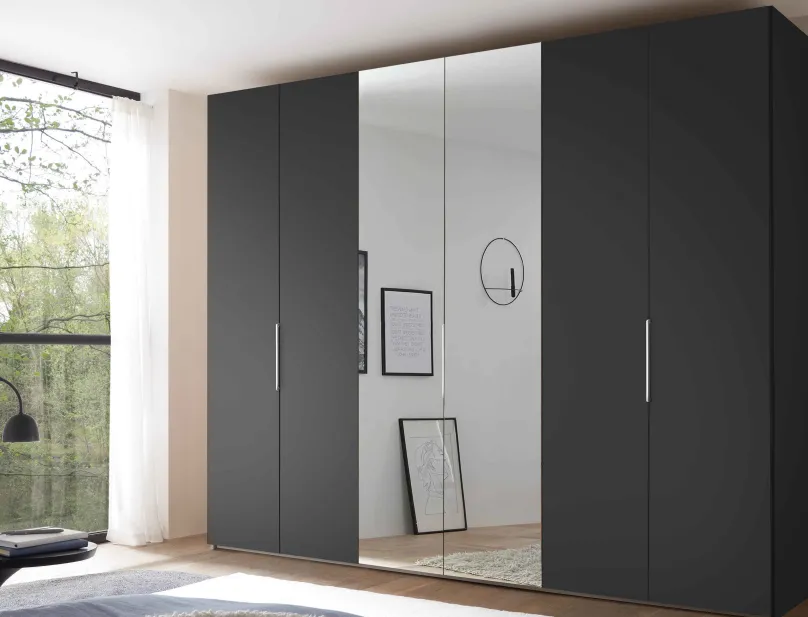 Outlet Extenso Kleiderschrank mit Spiegel Drehtürenschränke