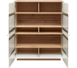New Fresno Highboard weiß eiche Highboards|Anrichten
