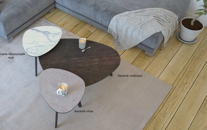 Outlet Galet Keramik Couchtisch Couchtische