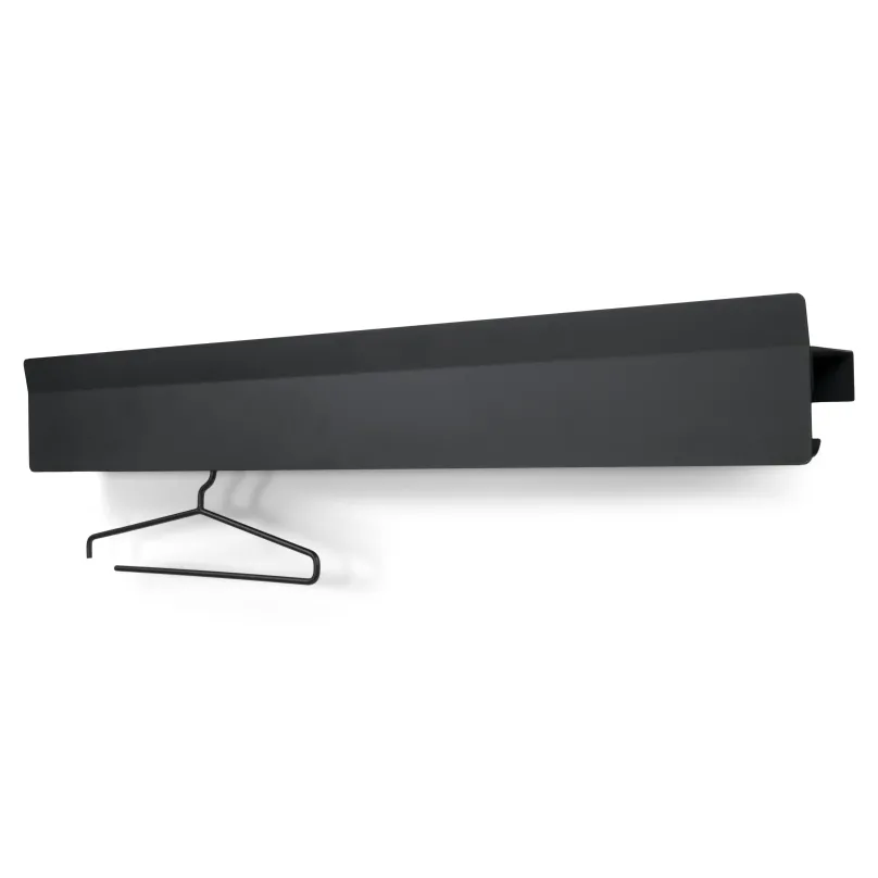 Online Garderobe schwarz Metall Garderobenpaneel