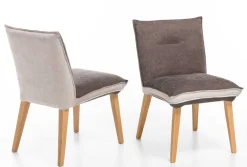 Best Genua Esszimmerstühle braun beige Stühle|Polsterstühle