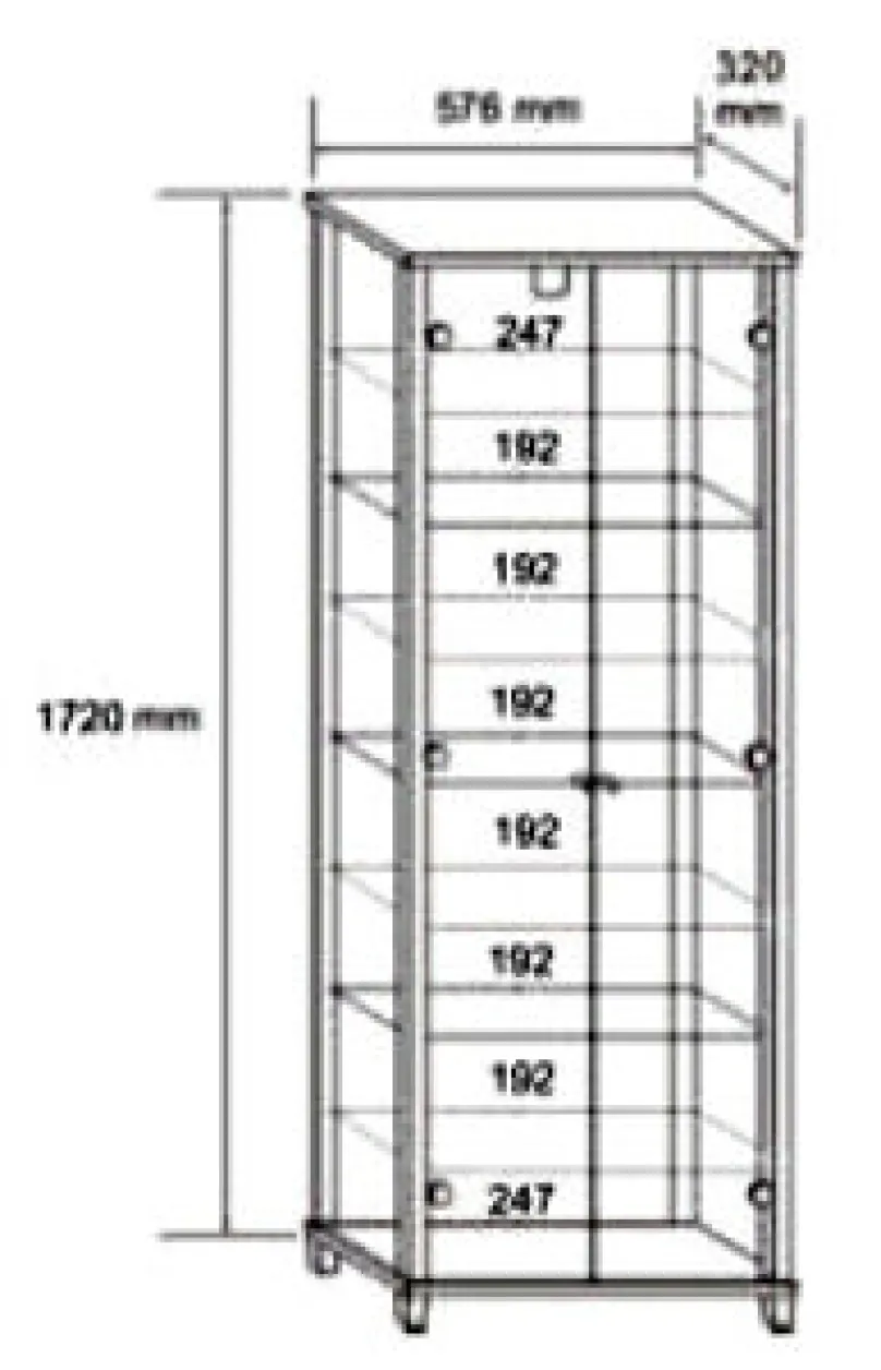 Outlet Glas Vitrine Holz verschiedene Farben Vitrinen|Glasvitrinen
