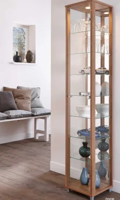 Best Glas Vitrine schmal in 7 Farben Vitrinen|Glasvitrinen