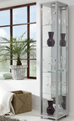 Best Glas Vitrine schmal in 7 Farben Vitrinen|Glasvitrinen