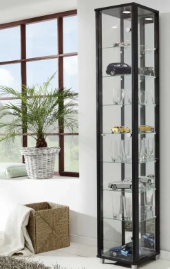 Best Glas Vitrine schmal in 7 Farben Vitrinen|Glasvitrinen