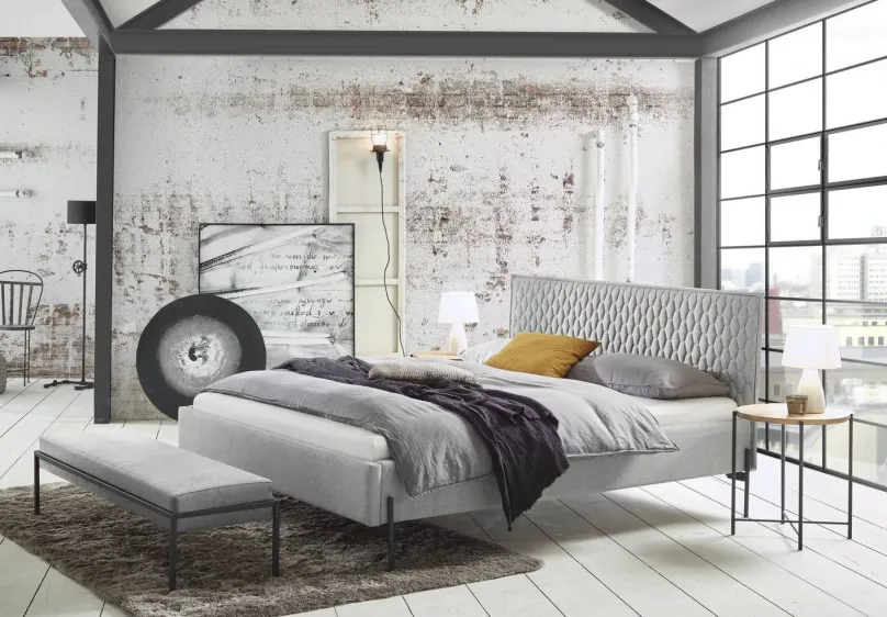 Discount Bett industrial Style Polsterbett