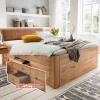 Holzbett mit Schubladen wildeiche Massivholzbett