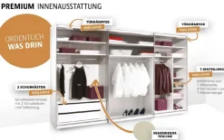 Discount Includo Kleiderschrank mit Spiegel Schwebebetürenschränke