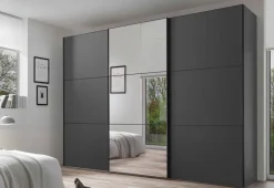 Discount Includo Kleiderschrank mit Spiegel Schwebebetürenschränke