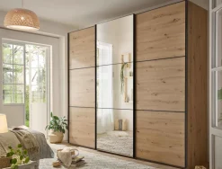 Discount Includo Kleiderschrank mit Spiegel Schwebebetürenschränke