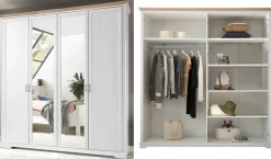New Jasmin Landhaus Kleiderschrank Drehtürenschränke