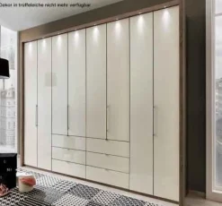 Discount Kansas Kleiderschrank mit Schubladen 400 cm Falttürenschränke
