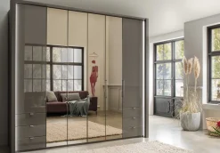 Kansas Kleiderschrank mit Schubladen 300 cm Falttürenschränke