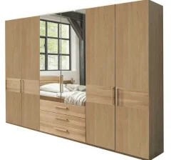 Kiruna Kleiderschrank mit Schubladen Drehtürenschränke