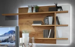 Discount Kitzalm Alpin Wohnwand eiche bianco Wohnwände