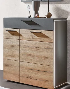 Hot Kitzalm Garderobe eiche/anthrazit Garderobenset