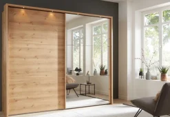 Clearance Korfu Schwebetürenschrank mit Spiegel Schwebebetürenschränke