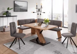 Discount Kota moderne Eckbankgruppe eiche Essgruppen